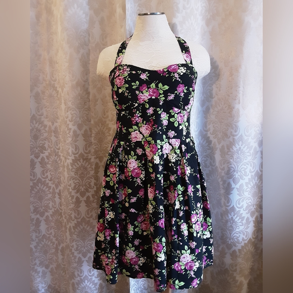 NWOT Floral Halter Dress